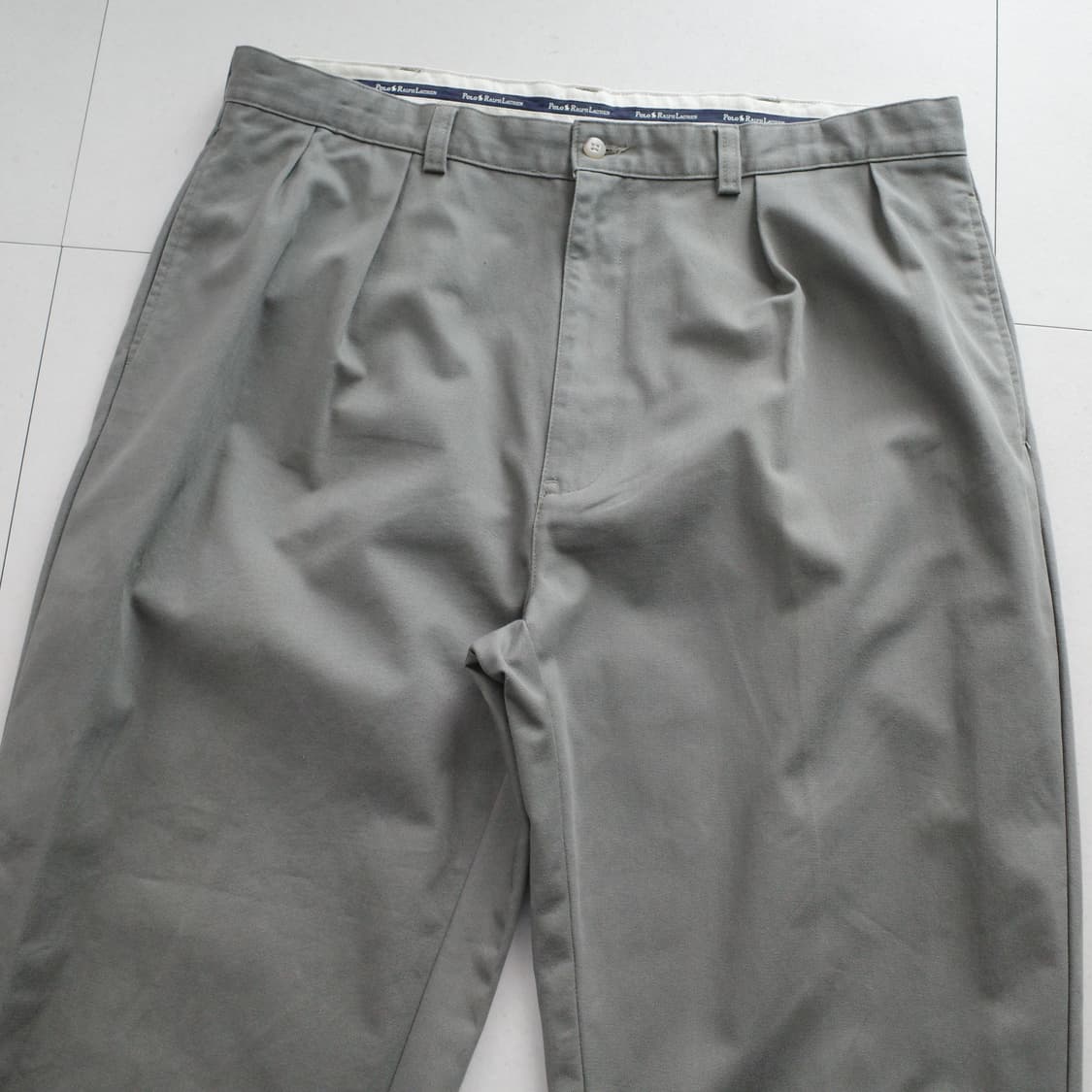 90s 폴로 랄프로렌 클래식 카키 치노 팬츠 38/30 상품이미지2