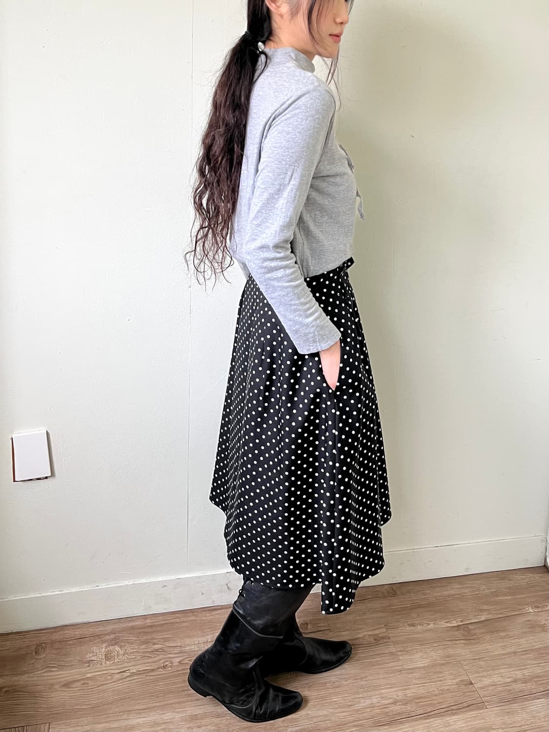 any sis 도트 스커트 상품이미지7