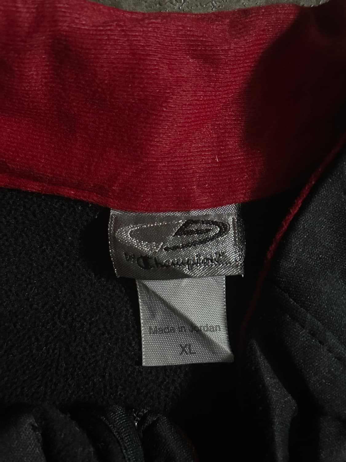 00s 챔피온 블랙 레드 반집업 티셔츠 상품이미지2