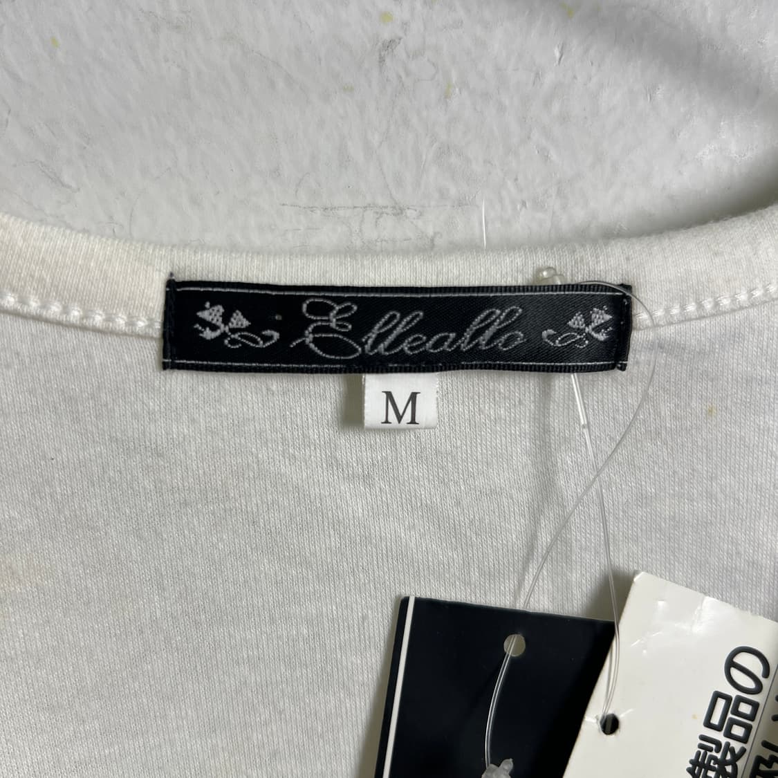 jpn vtg y2k 아일렛 지퍼 펀칭 헨리넥 반팔 티셔츠 M 상품이미지3