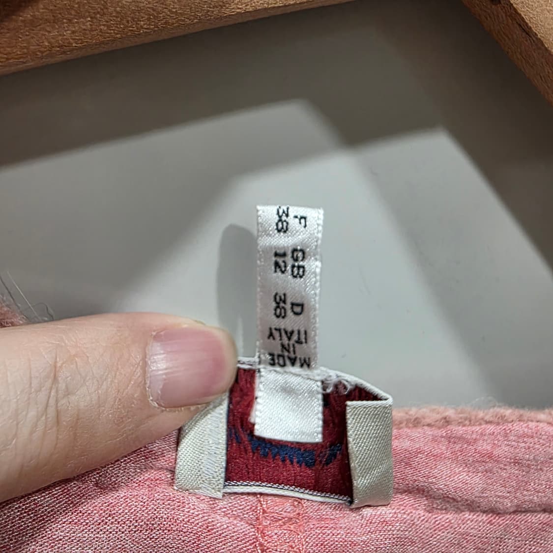 아르마니 진스 핑크 릴렉스핏 빈티지 가디건 상품이미지4