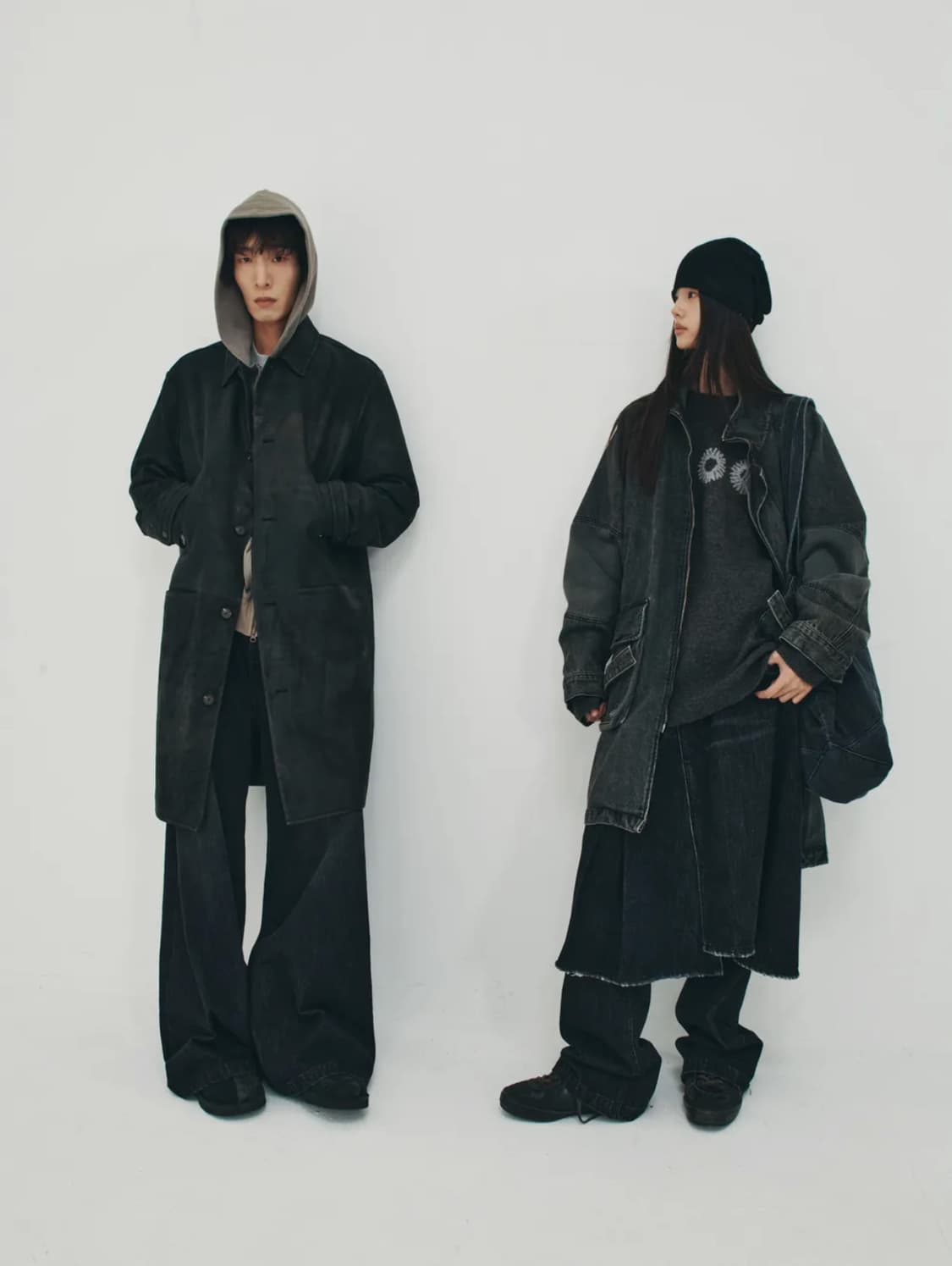 999휴머니티 오버사이즈 데님 피쉬테일 자켓 상품이미지2