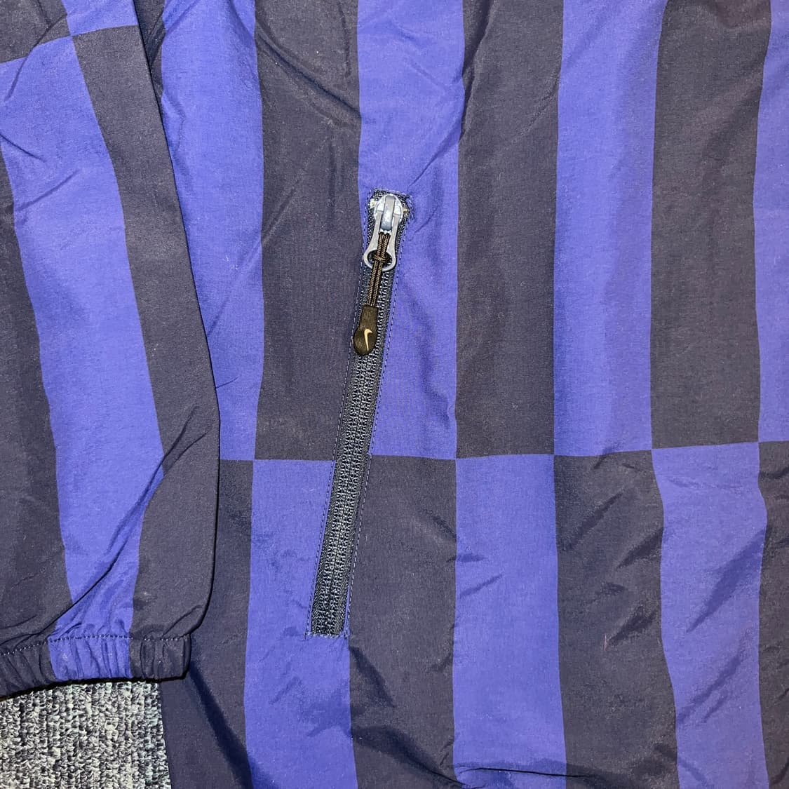 빈티지 00s NIKE FCRB 스트라이프 후드 윈드브레이커 자켓 상품이미지5