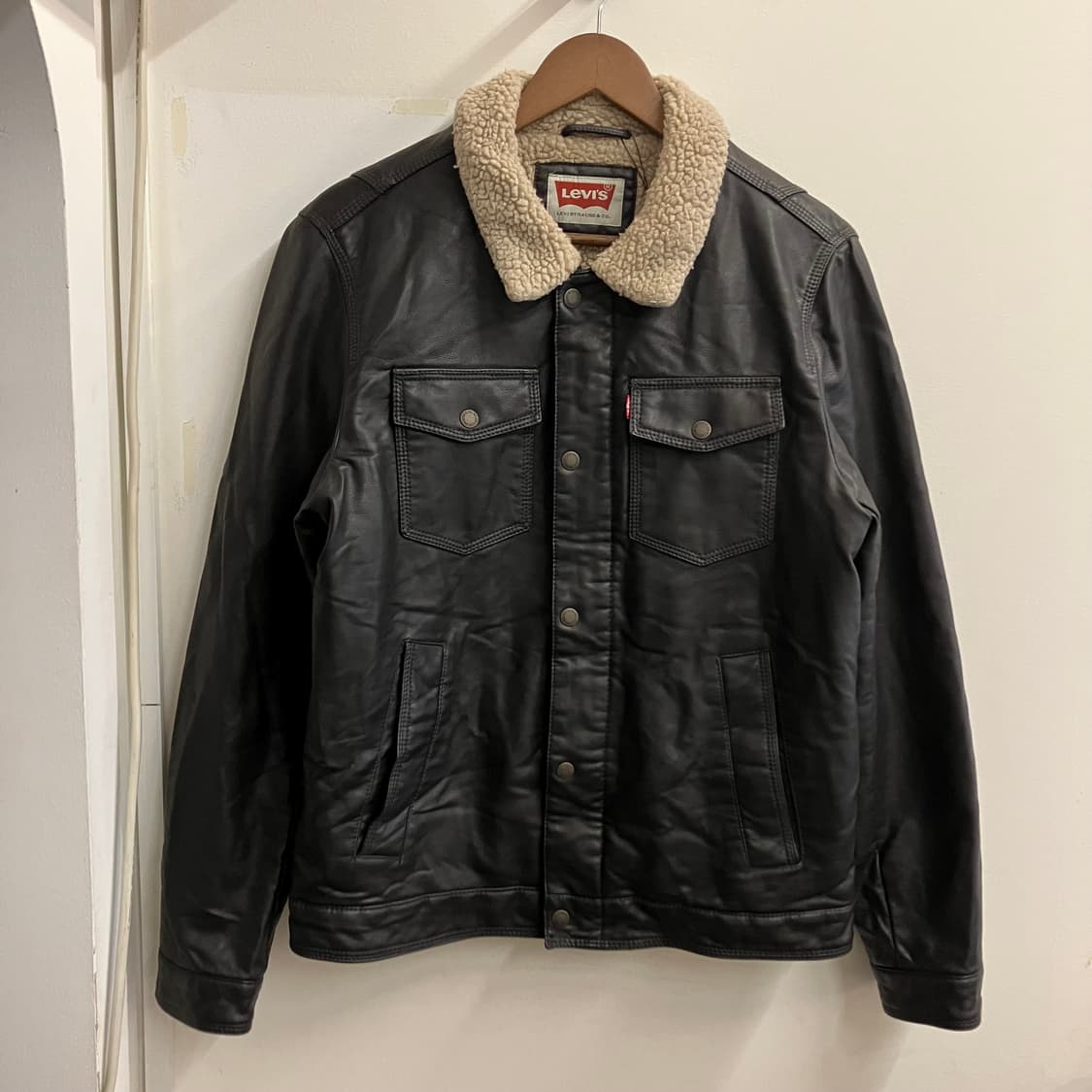 N74 리바이스 쉐르파 가죽 자켓 상품이미지1