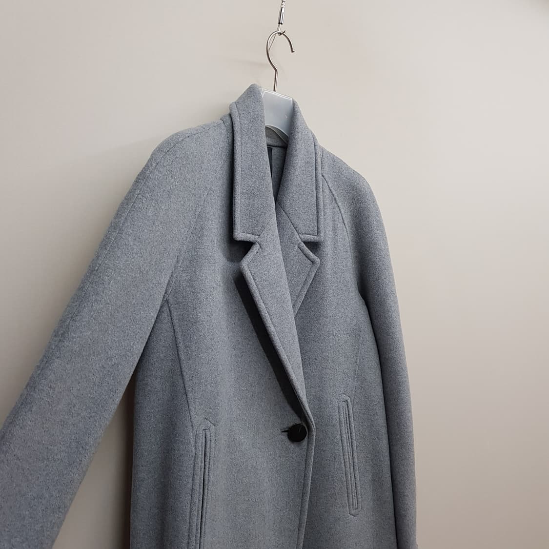한섬 SYSTEM 울 캐시미어 블렌드  롱 코트 82-94-160사이즈 상품이미지3