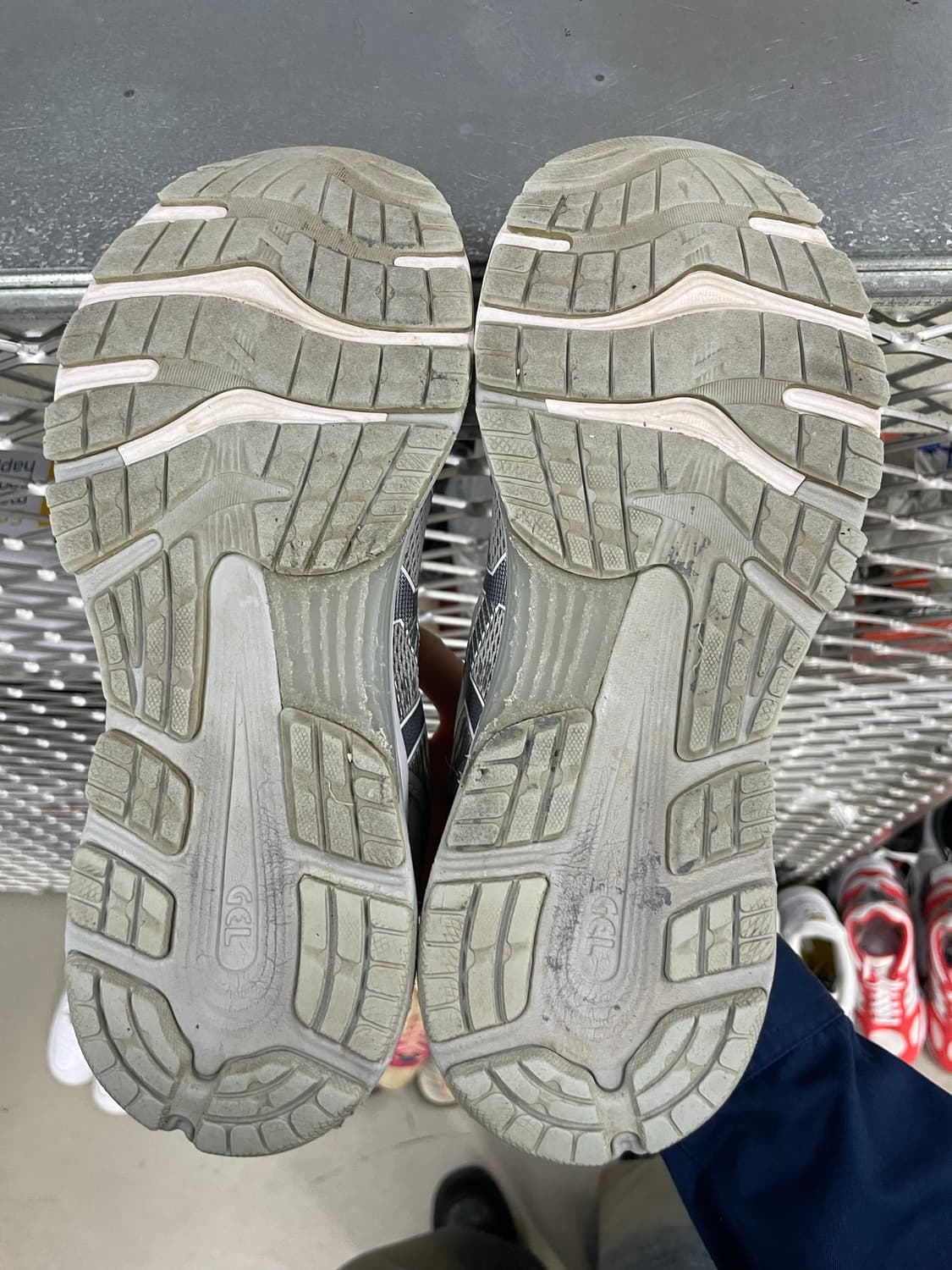 아식스 젤 님버스 21 미드 그레이 실버 265 상품이미지6