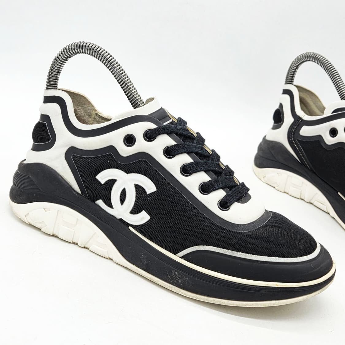 샤넬 우먼스 CC로고 트레이너 스니커즈 G34763 (37) 상품이미지5