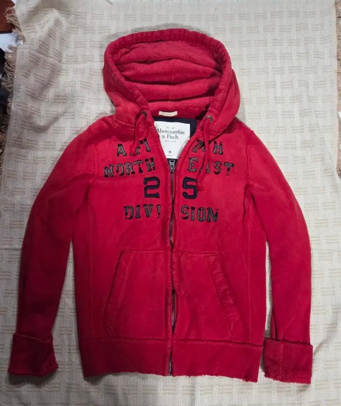 아베크롬비 후드집업 레드 M 상품이미지1