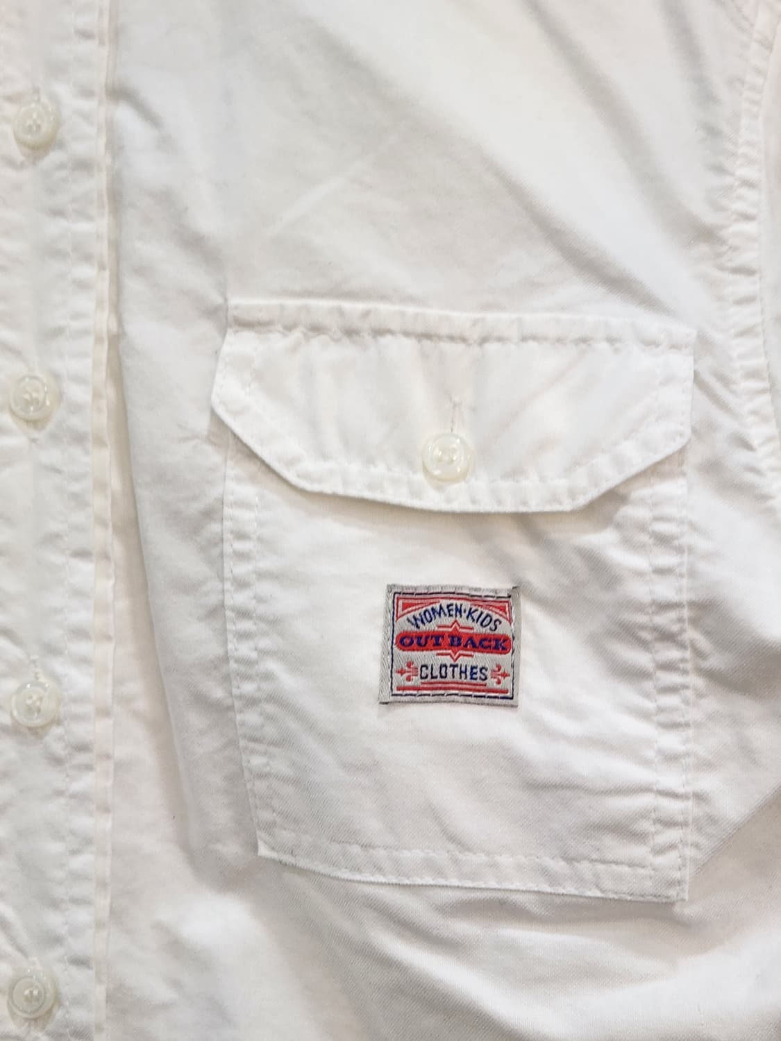 [F] WE ARE 위아 화이트 코튼 셔츠 여성 프리사이즈 상품이미지2