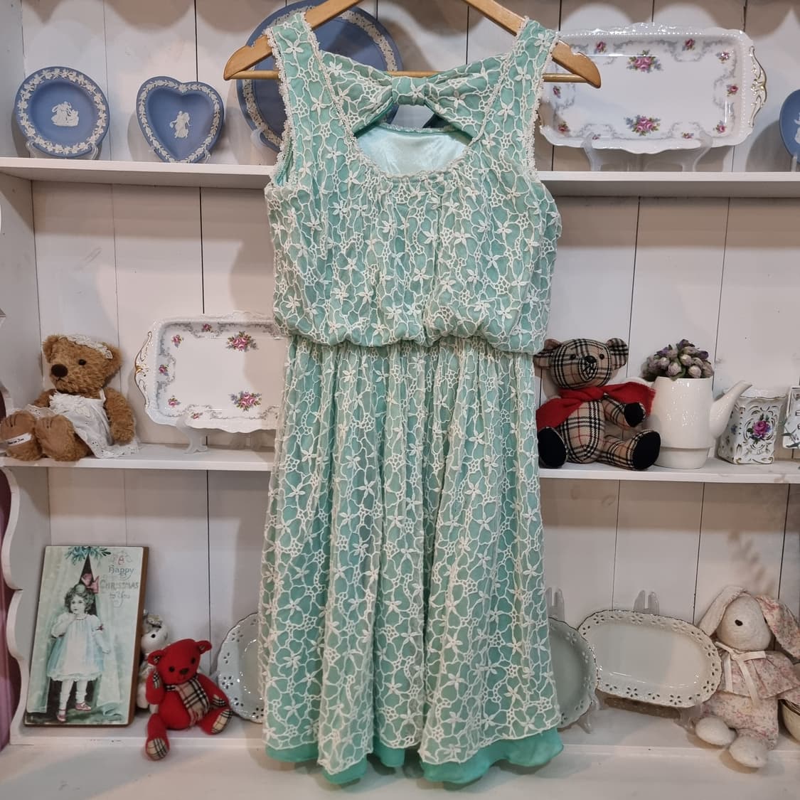 (LIZ LISA/리즈리사) 민트 레이스 리본 원피스 상품이미지6