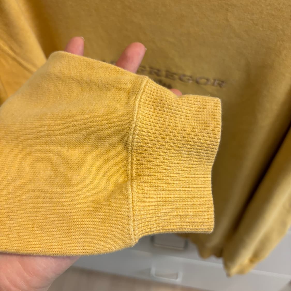 McGregor 빈티지 머스타드 옐로우 맨투맨 L 남녀공용 상품이미지5