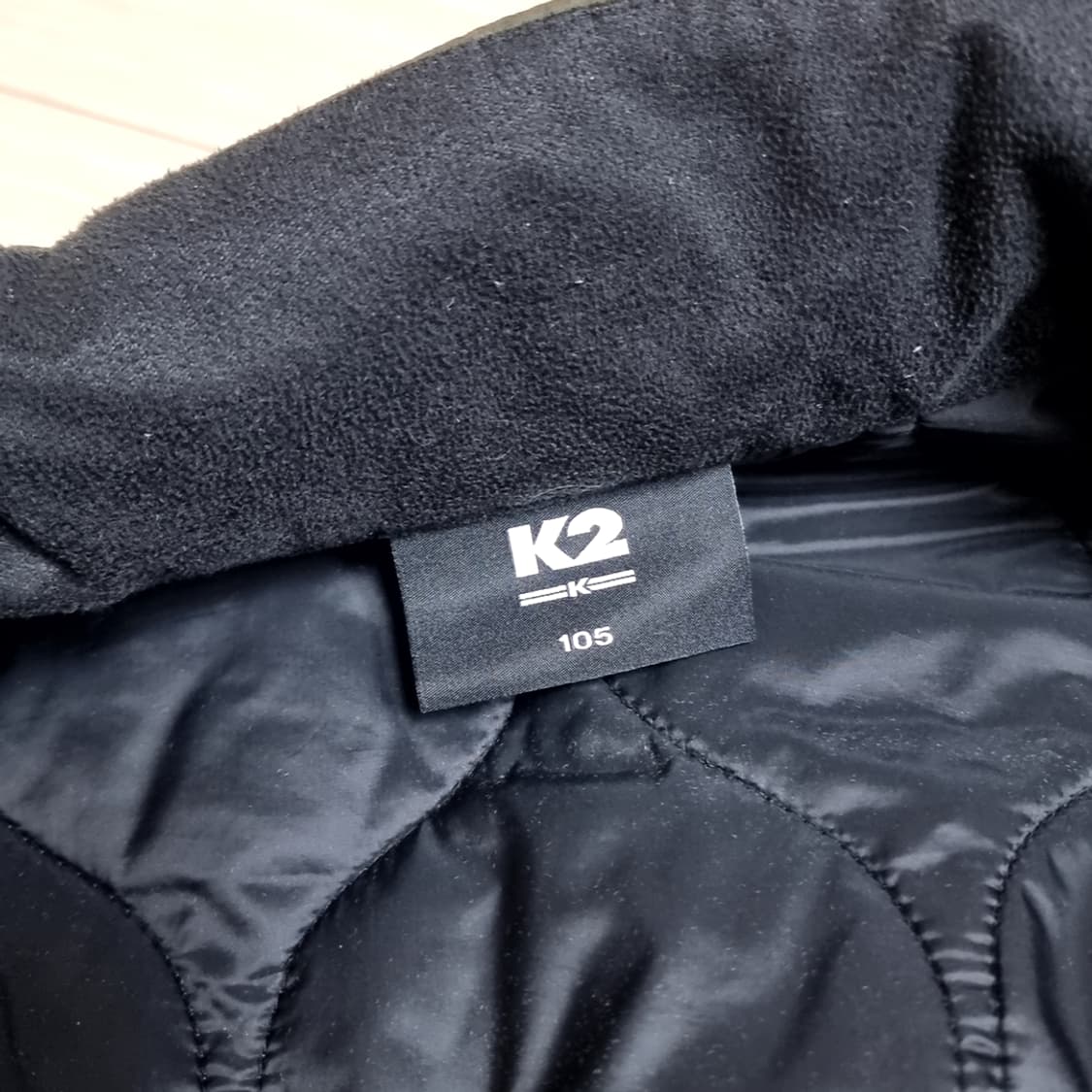 K2 퀼팅 자켓 카키색 깔깔이 패딩(100-105) 상품이미지7