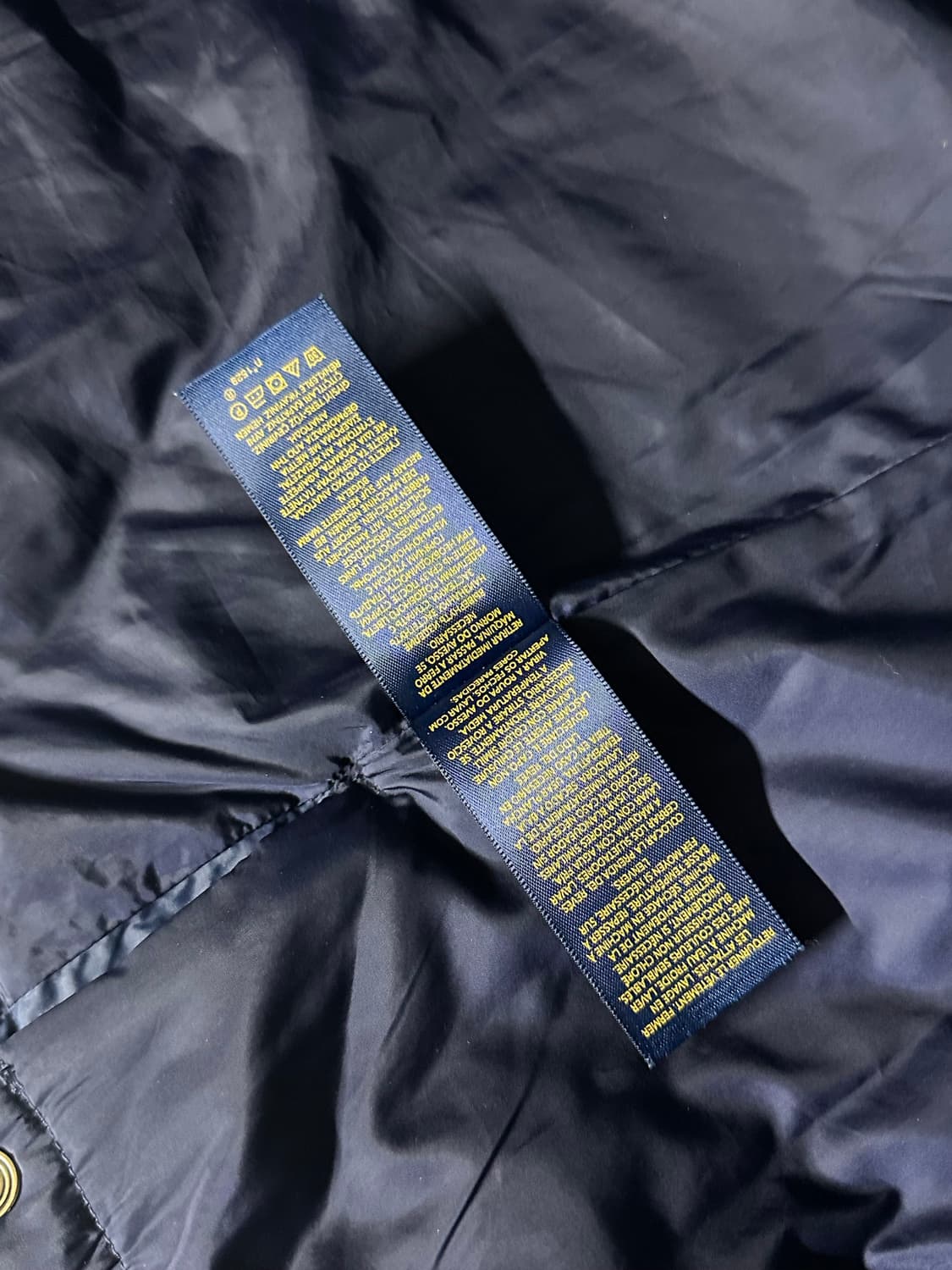 폴로 랄프로렌 누빔 깔깔이 퀄팅자켓 네이비 상품이미지5