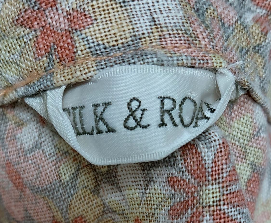 [M] 실크 앤 로드(SILK & ROAD) 린넨 플라워 배색 셔츠 자켓 상품이미지7