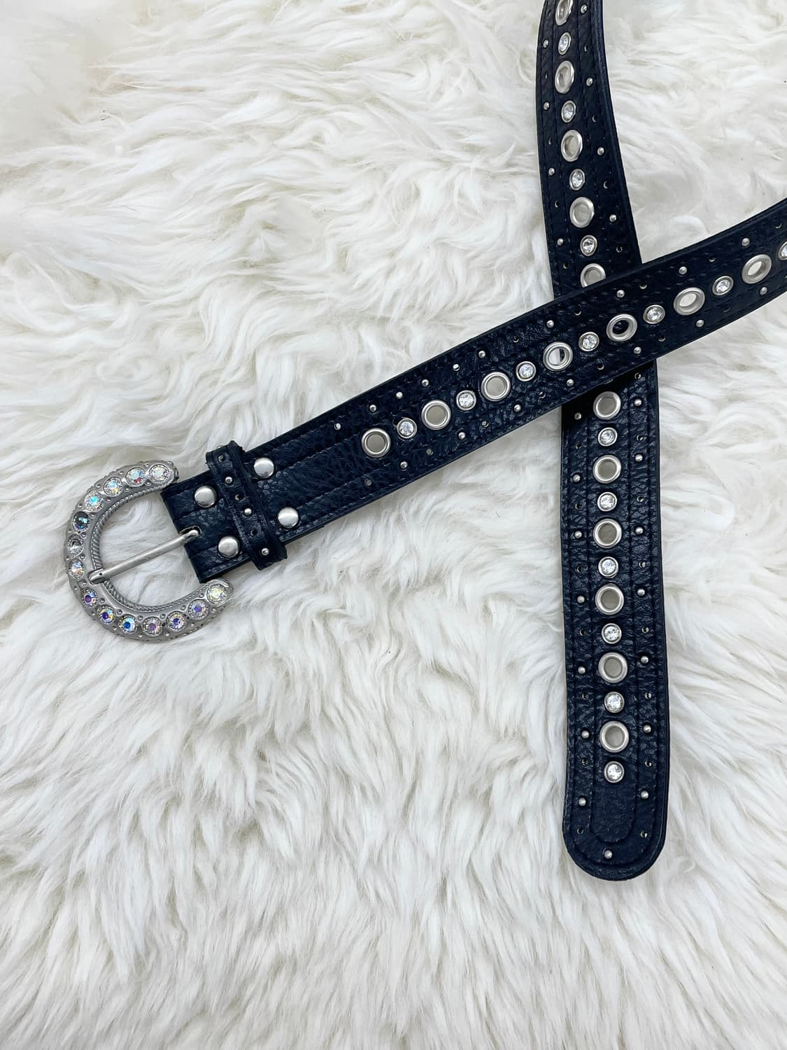 펑크 큐빅 스터드 버클 벨트 상품이미지6