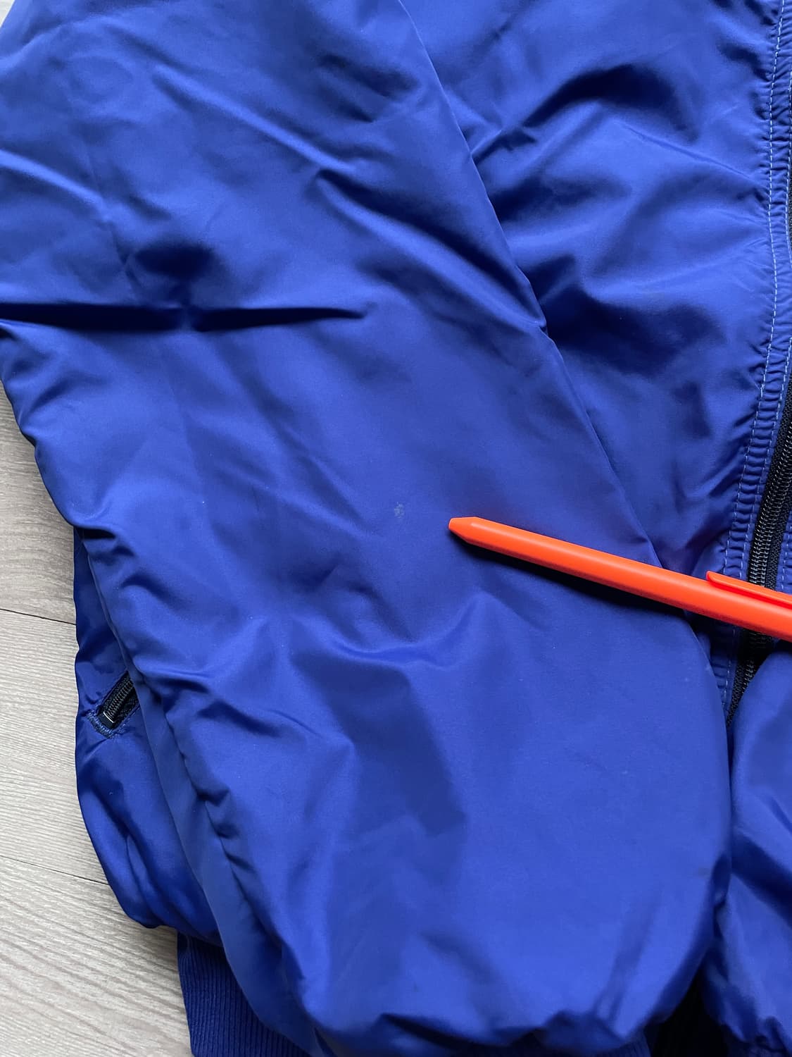 80s 파타고니아 쉘드 신칠라 봄버 자켓 블루 rare usa 상품이미지7