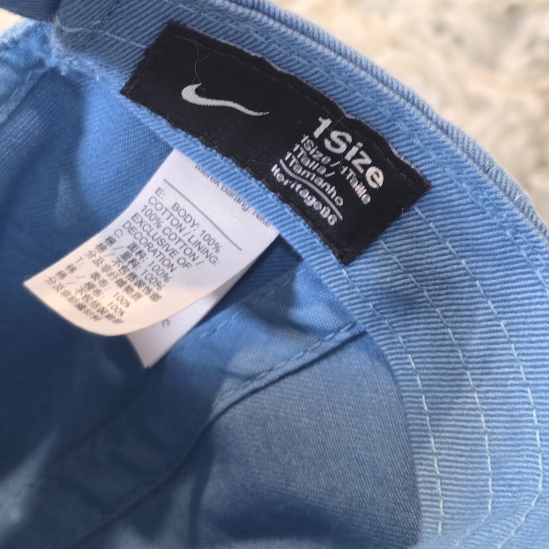 L8-10:나이키 저스트두잇 코튼 캡 라이트블루(Free약 54-60) 상품이미지8