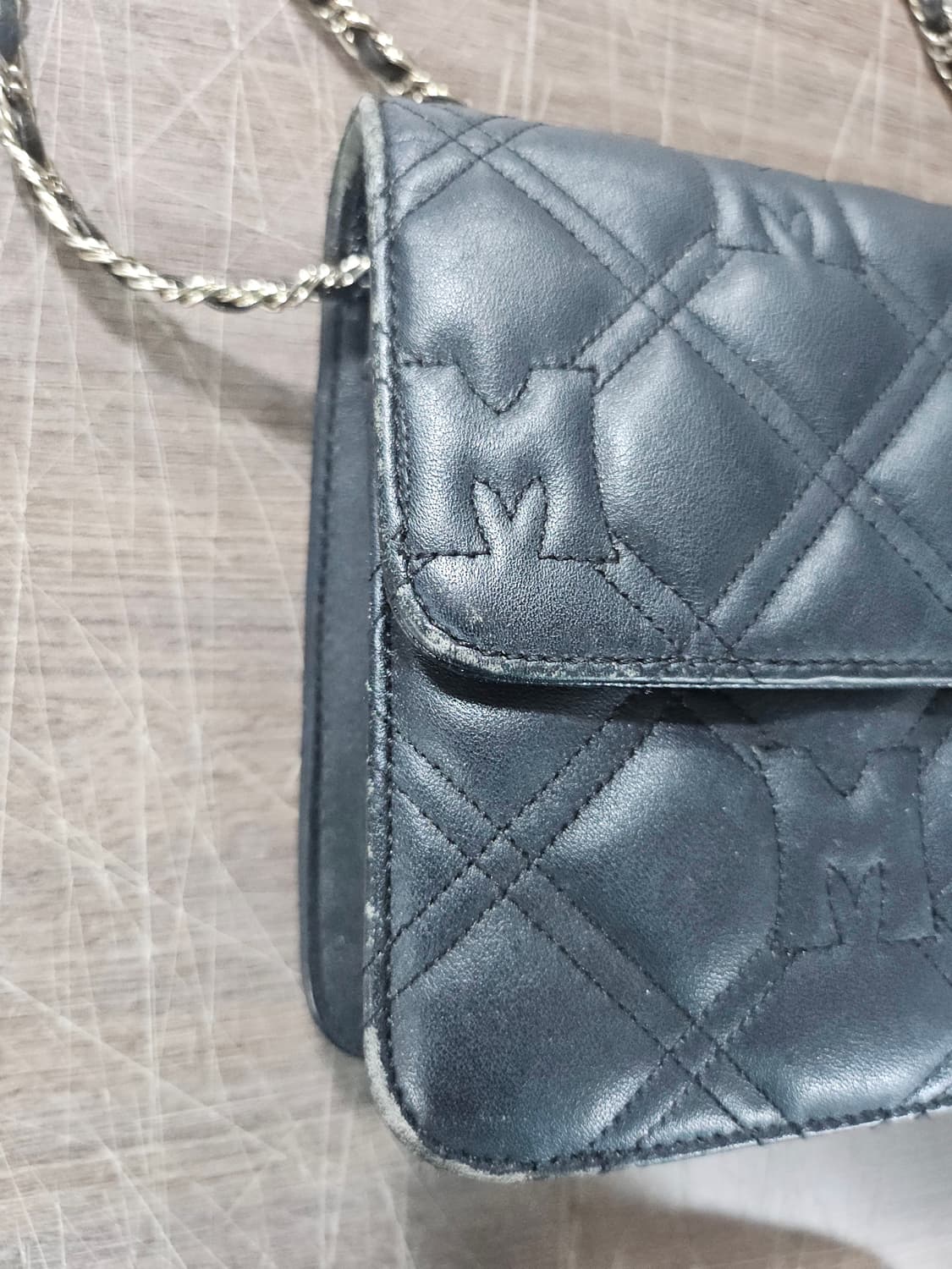 메트로시티 퀼팅 체인 크로스백 블랙 상품이미지2