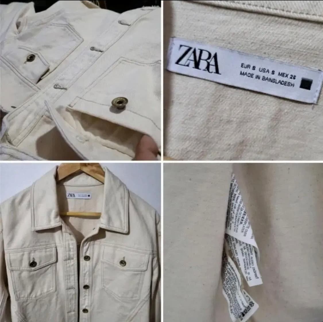 45 ) 새상품상태) 자라 데님자켓 95 L 상품이미지3