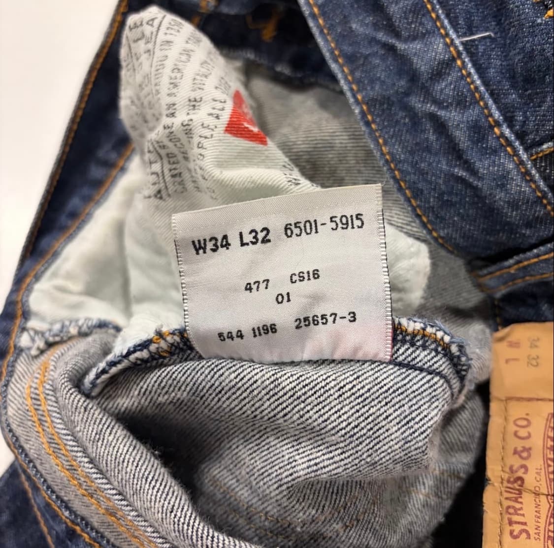 [34x32] 90s 리바이스 501USA 상품이미지8