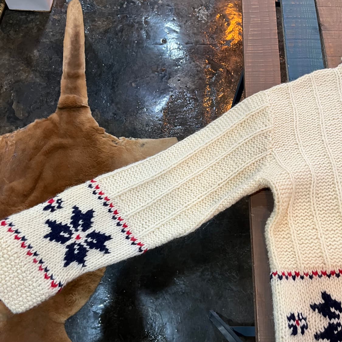 빈티지 울 가디건 코위찬  상품이미지5