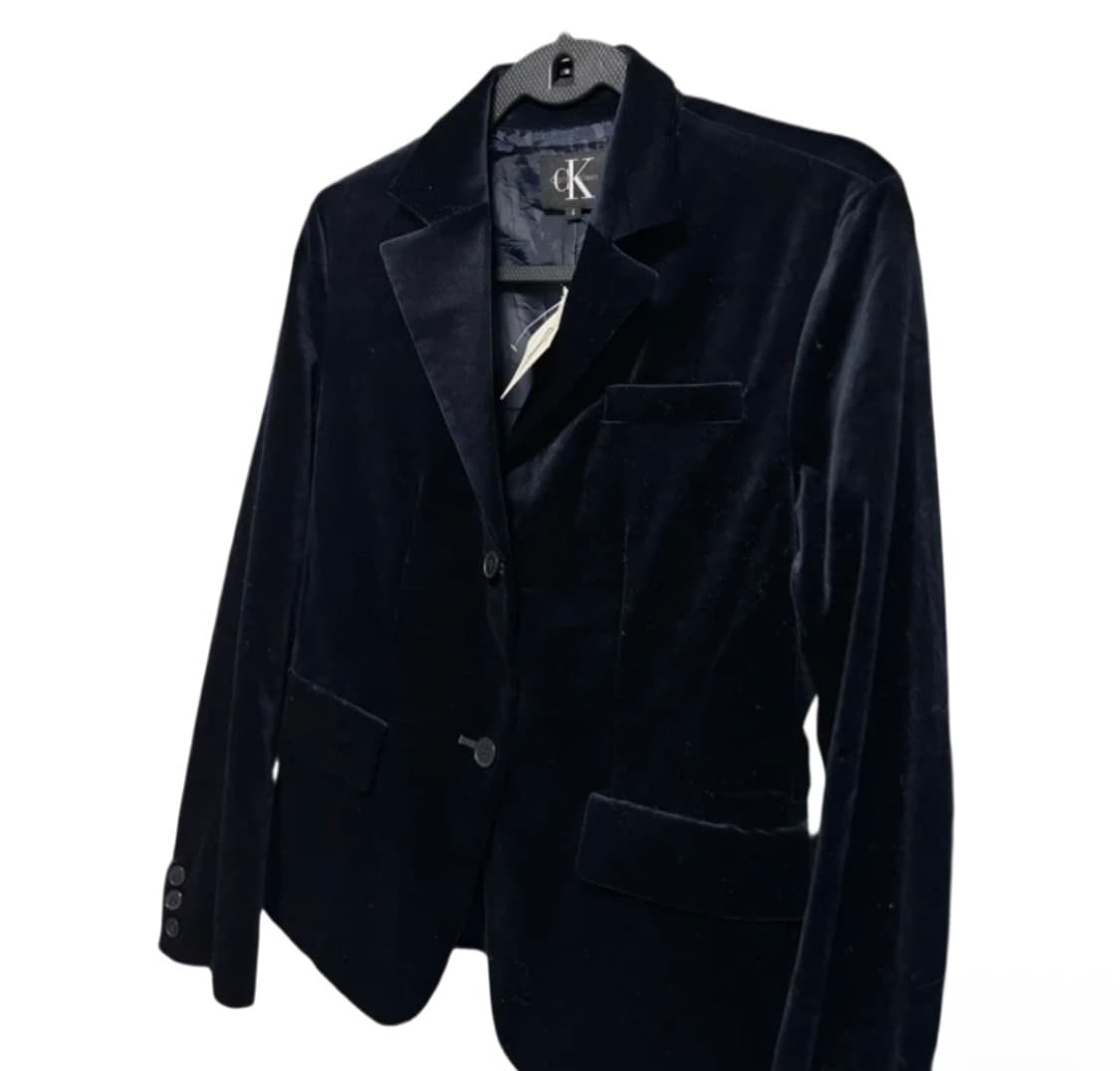 캘빈클라인 일본판 블랙 벨벳 블레이저  상품이미지1