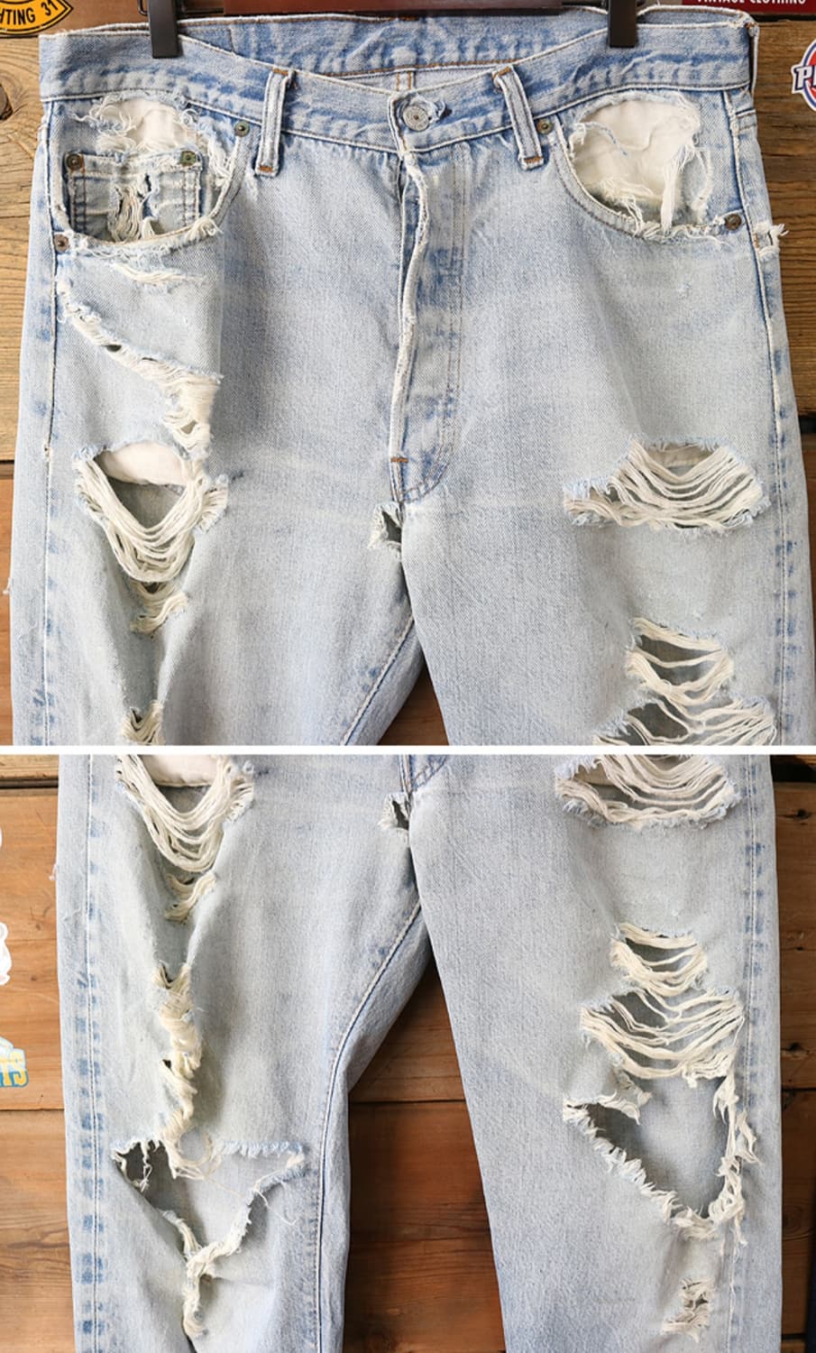 미국판 70S LEVIS 리바이스 501 블랭크텝 빈티지 셀비지 데님

 상품이미지3