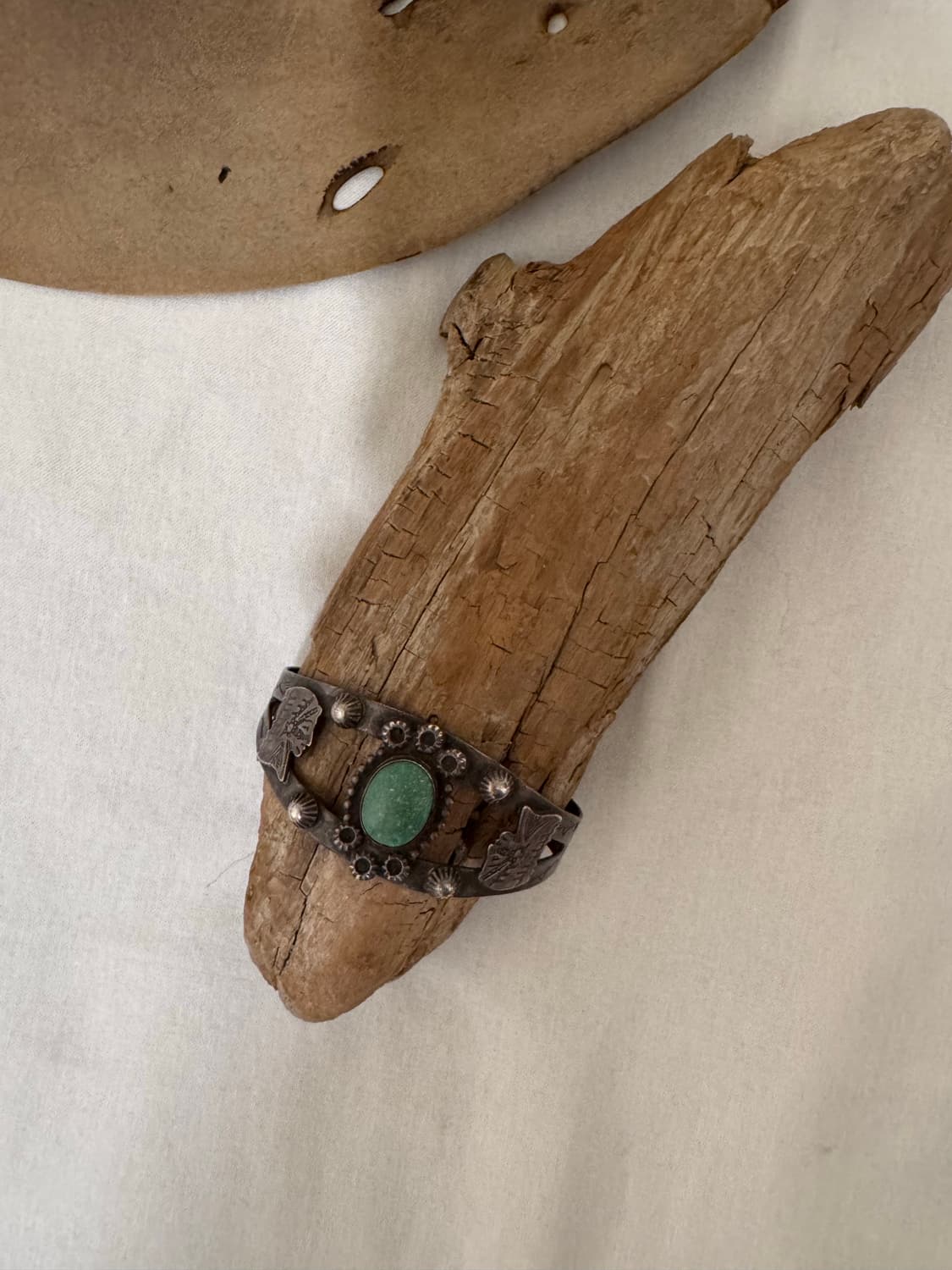 40s vintage turquoise indian silver cuff 상품이미지2