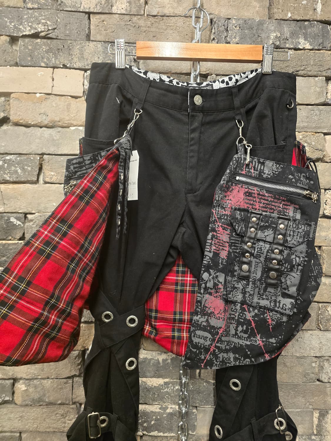 Madpunks girl boots cut bondage pants 상품이미지3