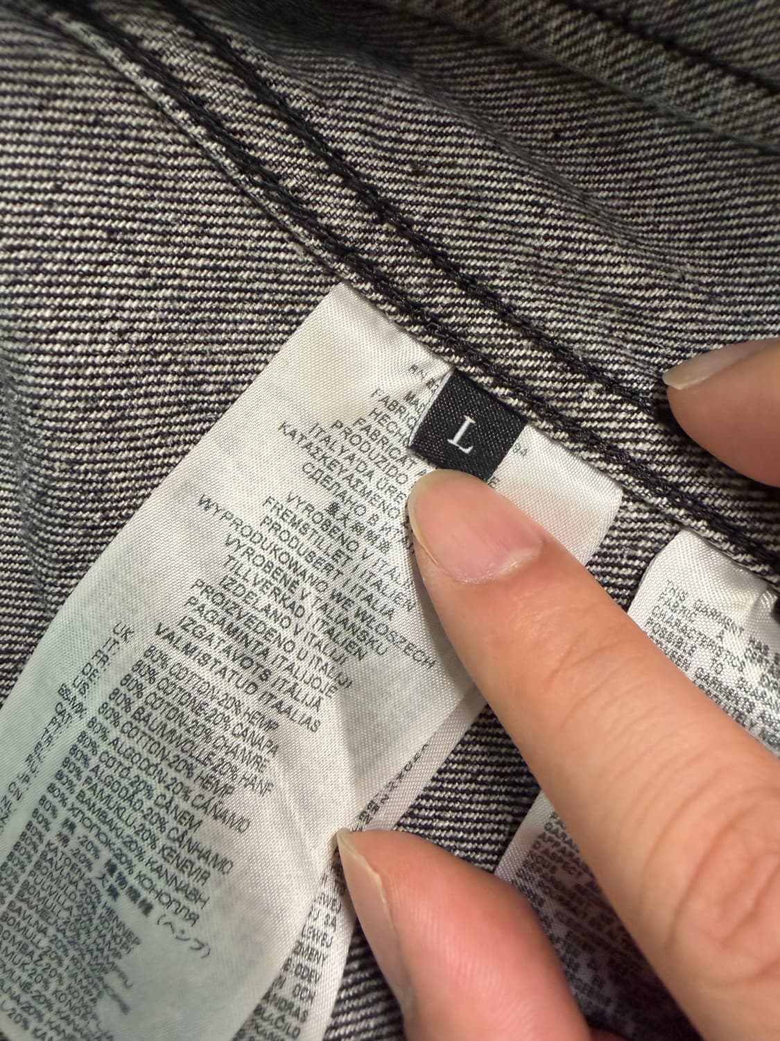 Made in Italy🇮🇹 디젤 디스트레스 흑청 데님 자켓 상품이미지7