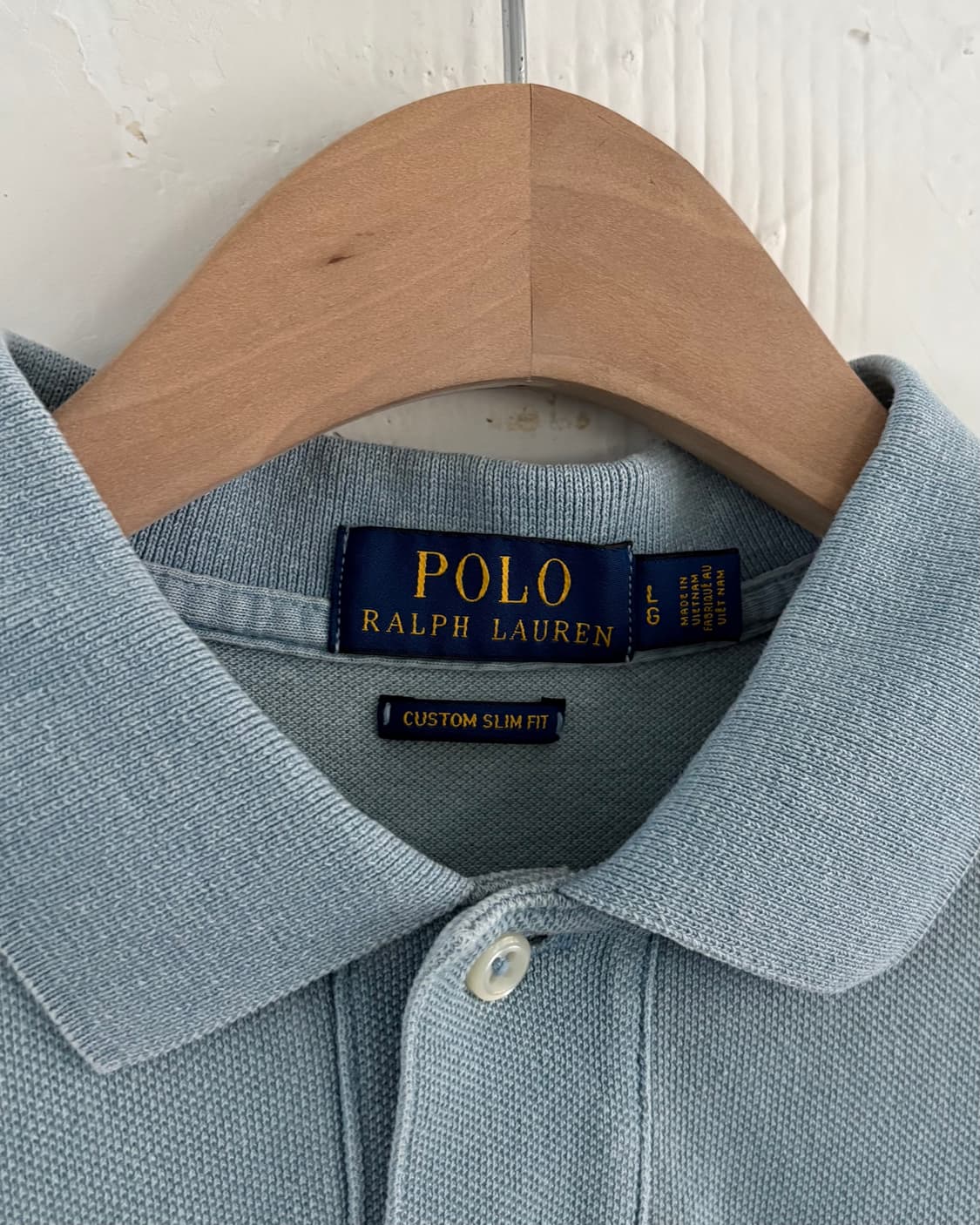 Polo 폴로 랄프로렌 신형 워시드블루  코튼 PK 카라티셔츠 상품이미지3