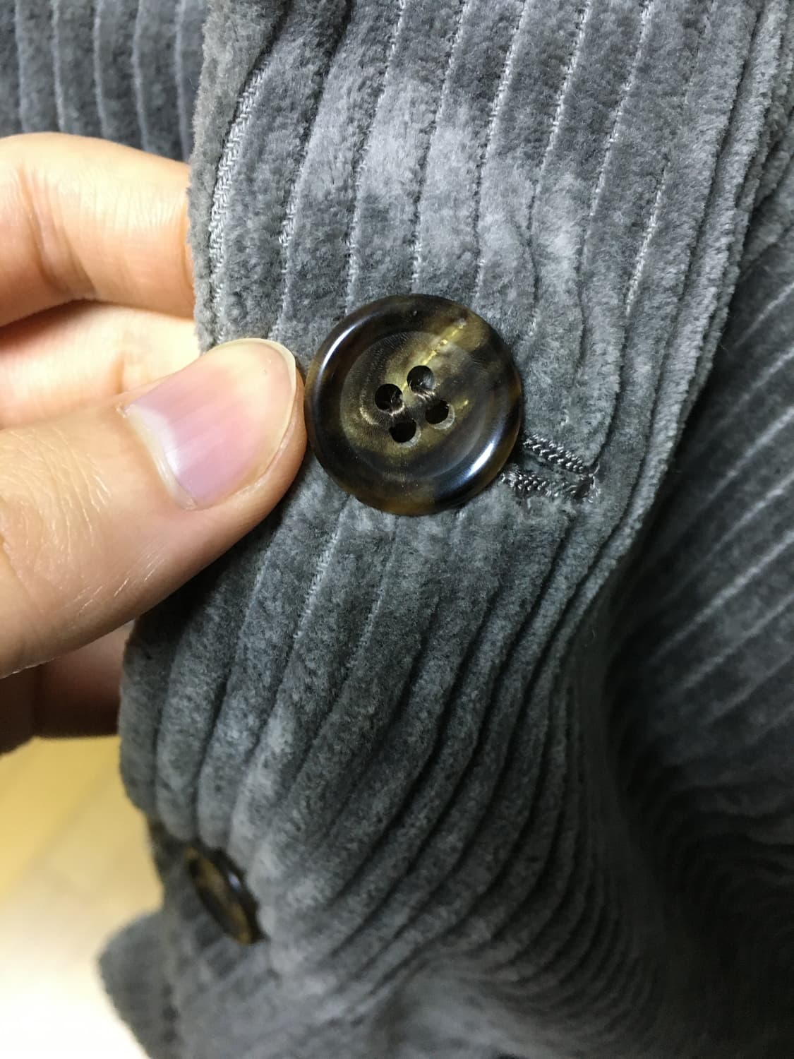 90's 꼼데가르송 다나카 옴므 리버서블 코듀로이 큐프라 자켓 상품이미지5