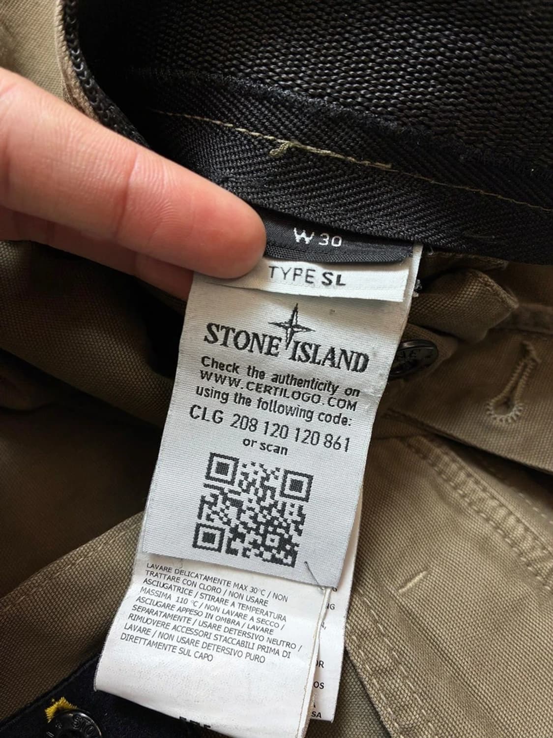 스톤아일랜드 스트레치 트윌 카고 팬츠 PN7822 상품이미지9