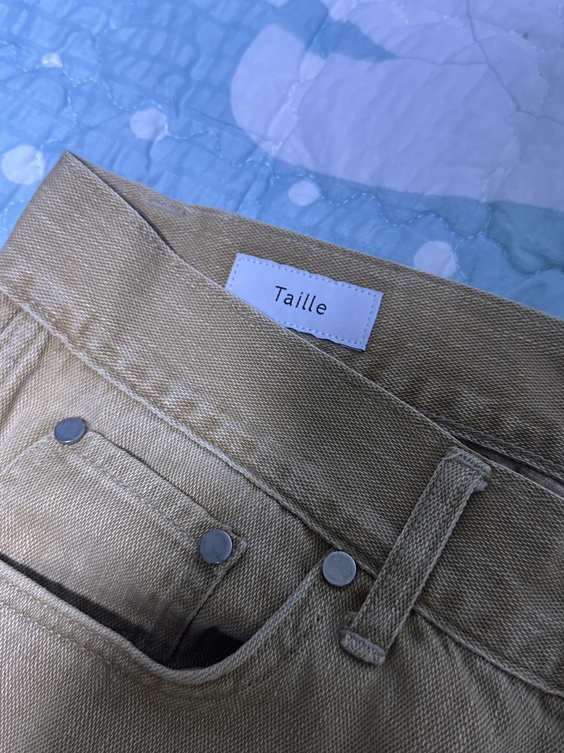 [3] 타일레 베이지 커브드 데님 팬츠 상품이미지5