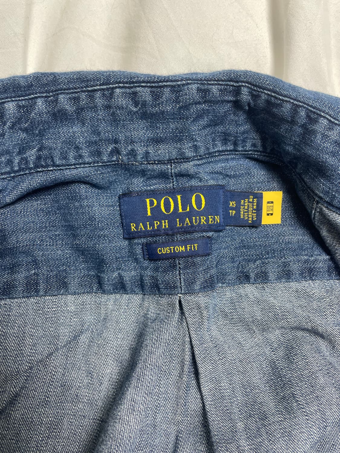 폴로 데님 셔츠 커스텀핏 상품이미지3