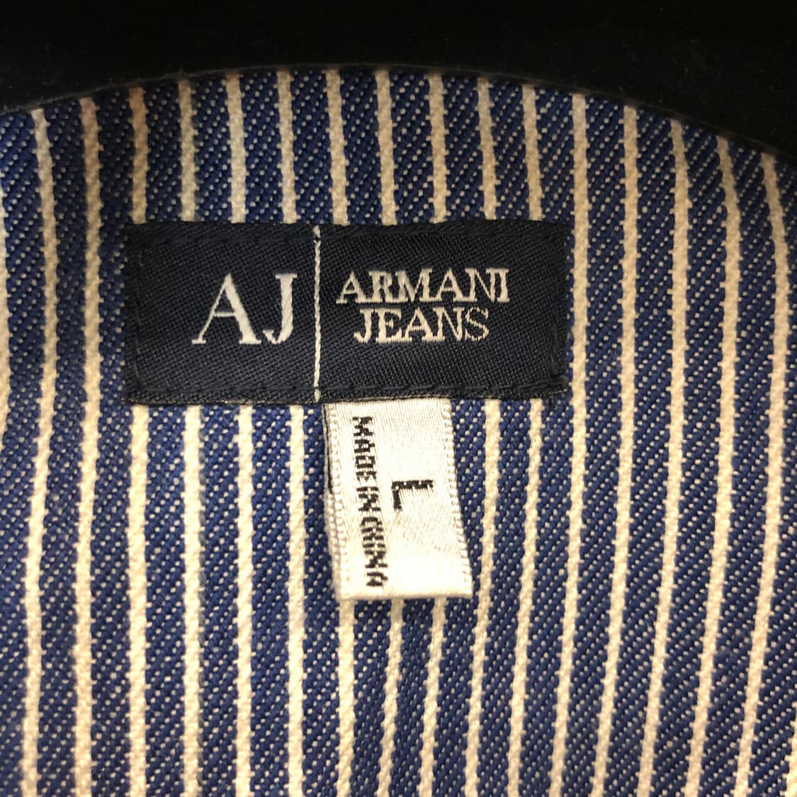 AJ 아르마니진 가먼트 코튼자켓 L 상품이미지5