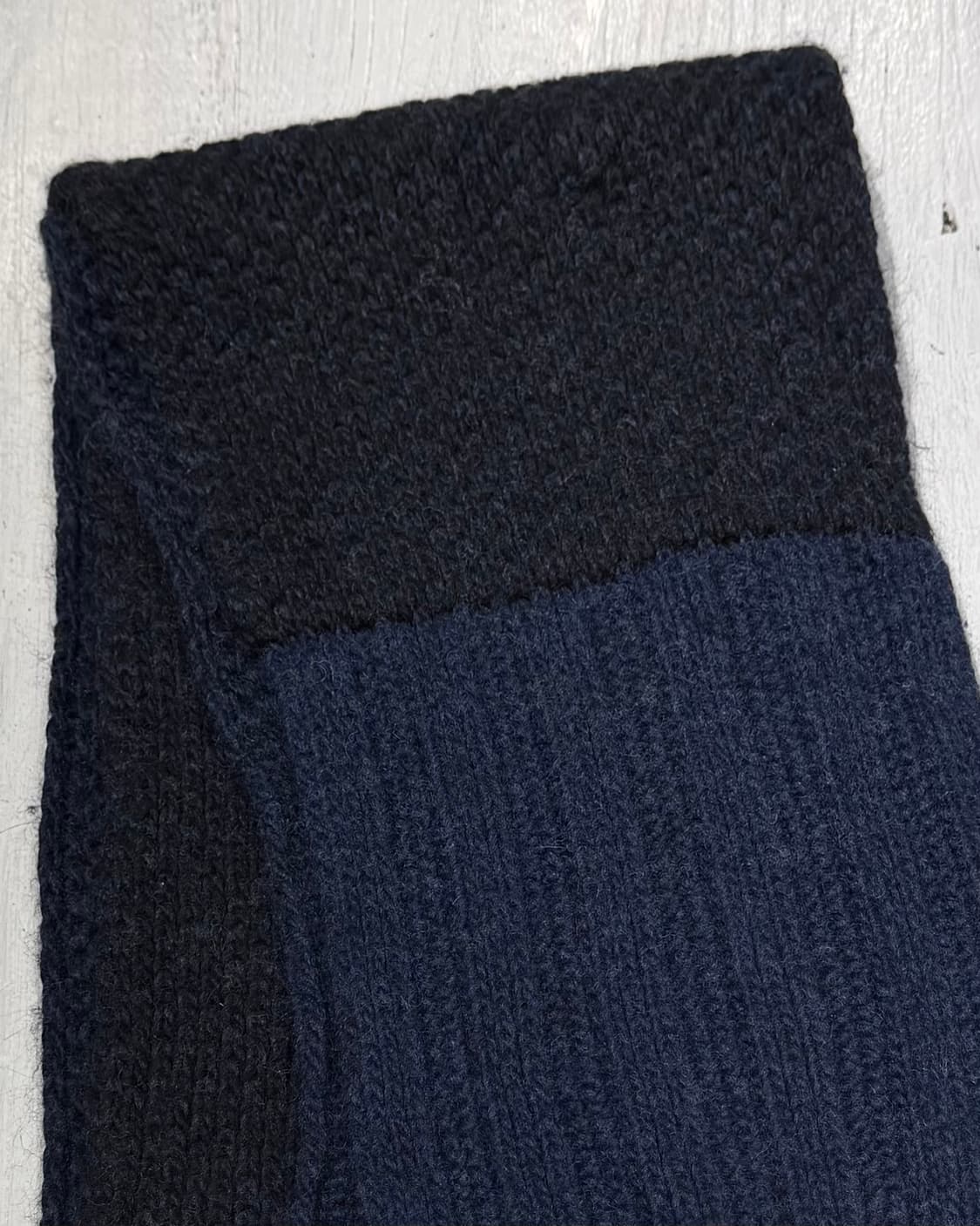 질샌더 네이비블루 배색 머플러 상품이미지3