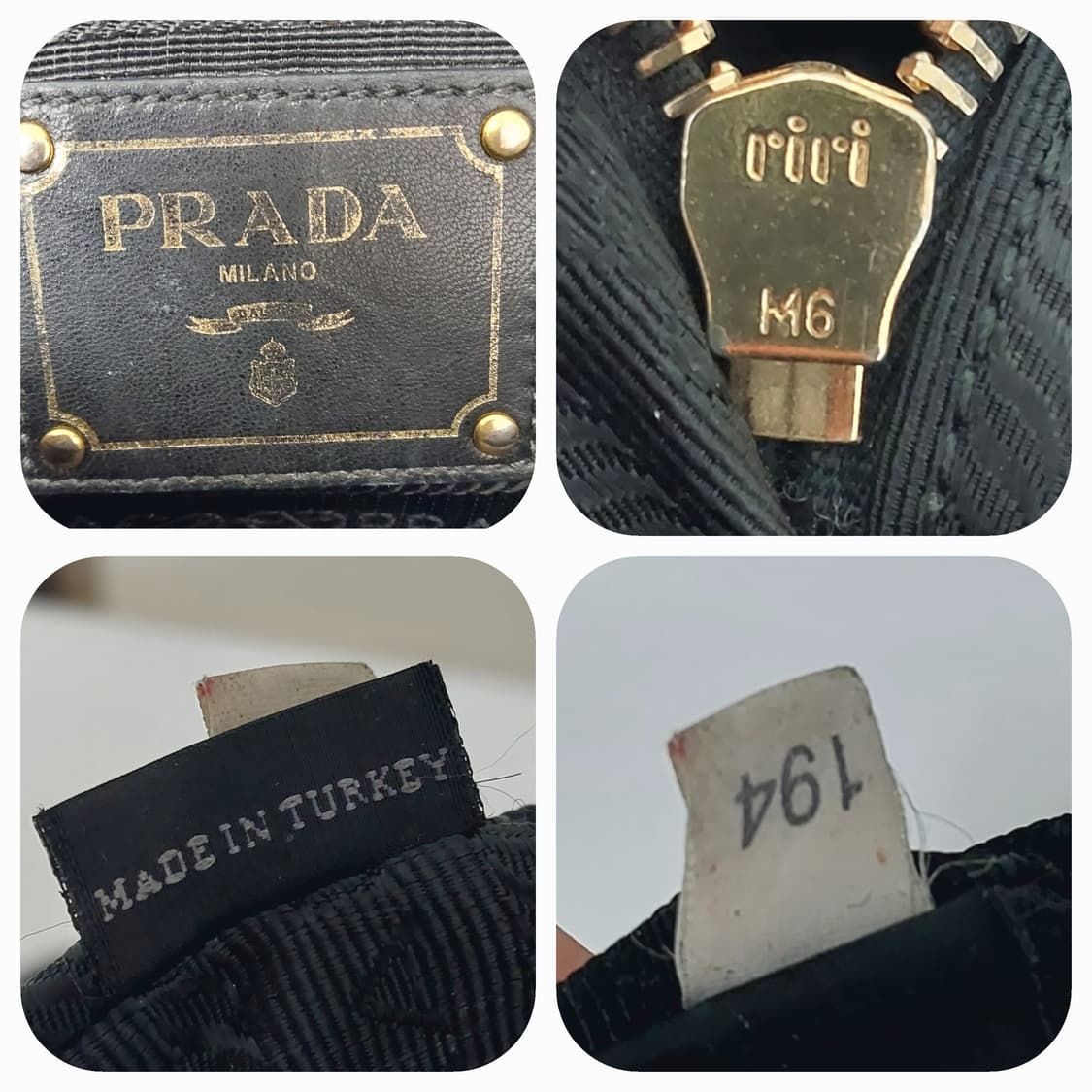 [정품] 프라다 BN1336 포코노 고프레 블랙 토트백 3-WAY 상품이미지10