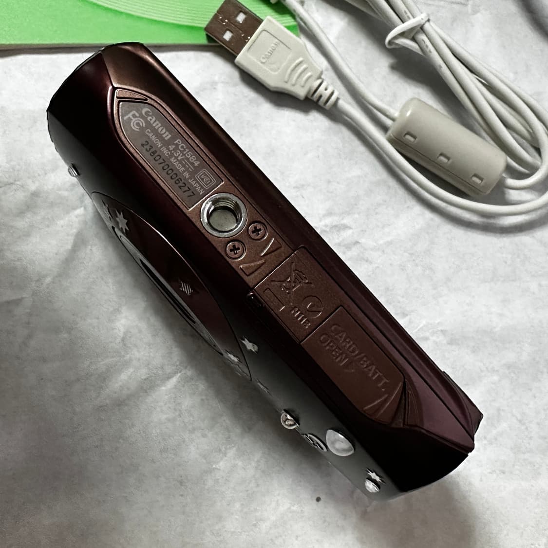 레어템 박스풀셋 캐논 익서스 310hs 브라운 (유림 빈티지디카 상품이미지9