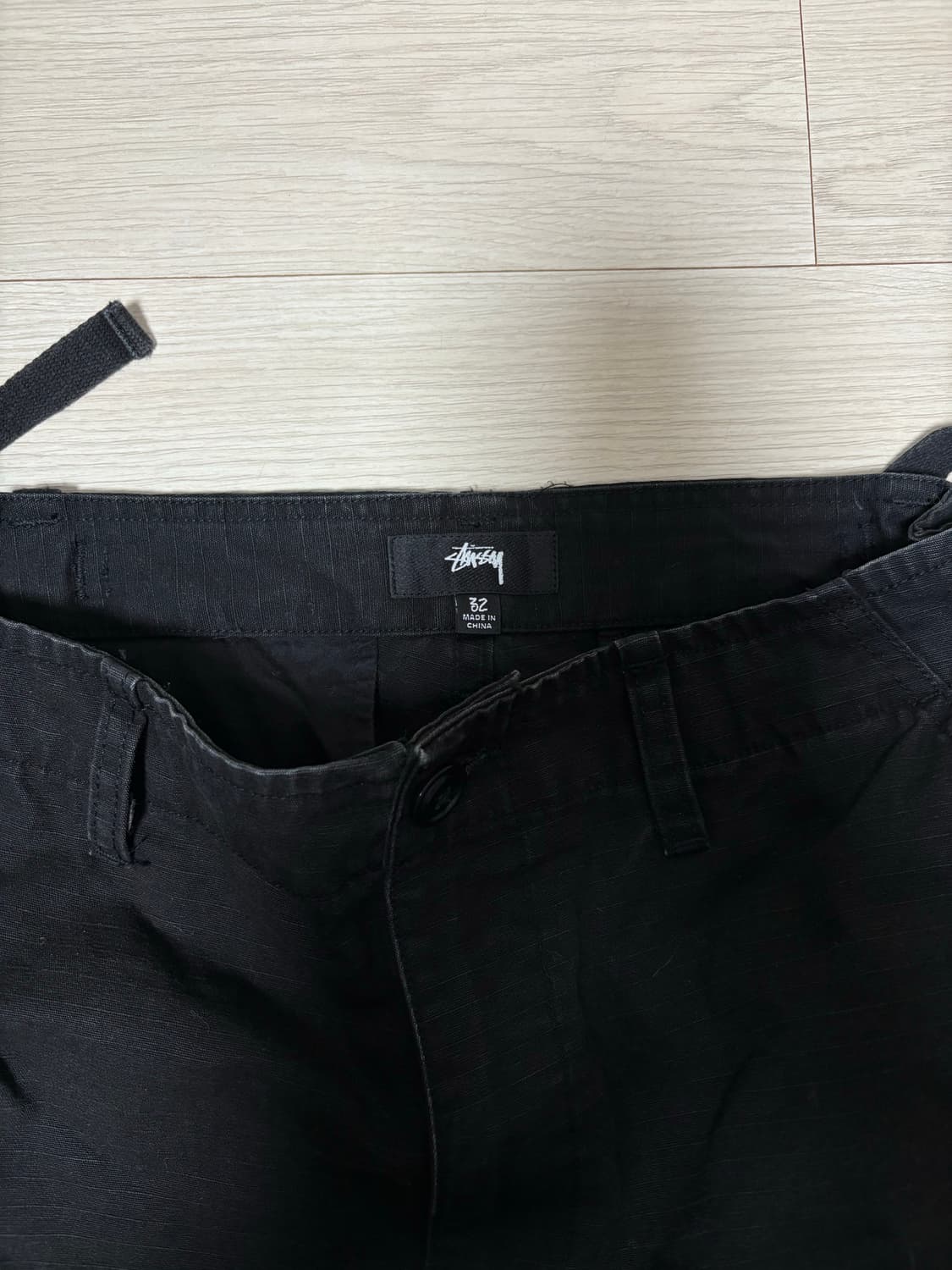 스투시 립스탑 서플러스 카고 팬츠 블랙 상품이미지3