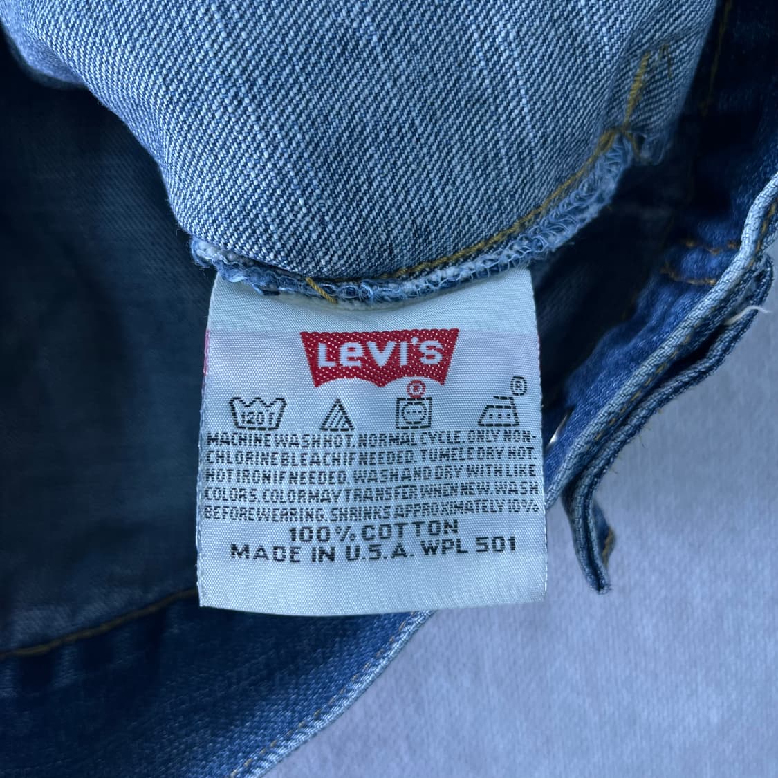 W 95 리바이스 USA 501 데님 트러커 자켓 상품이미지8