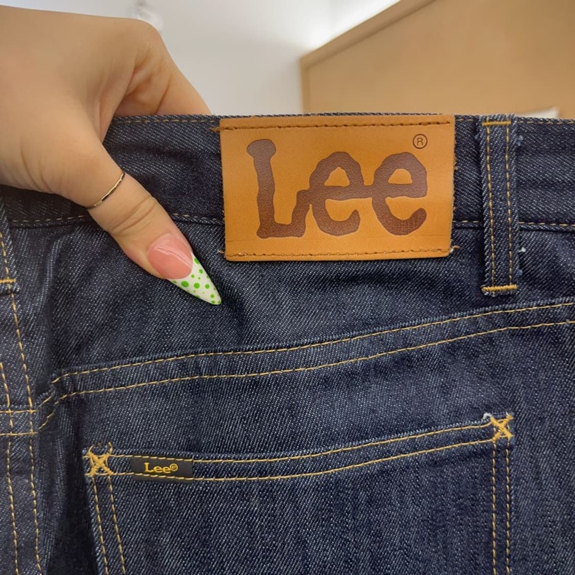 LEE 리 인디고 블루 캐주얼 생지 데님팬츠 32인치 C09321 상품이미지5