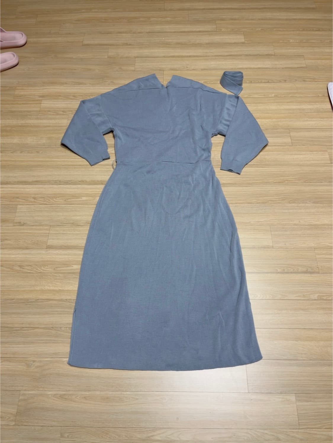 샌드베이지 니트 원피스 상품이미지2