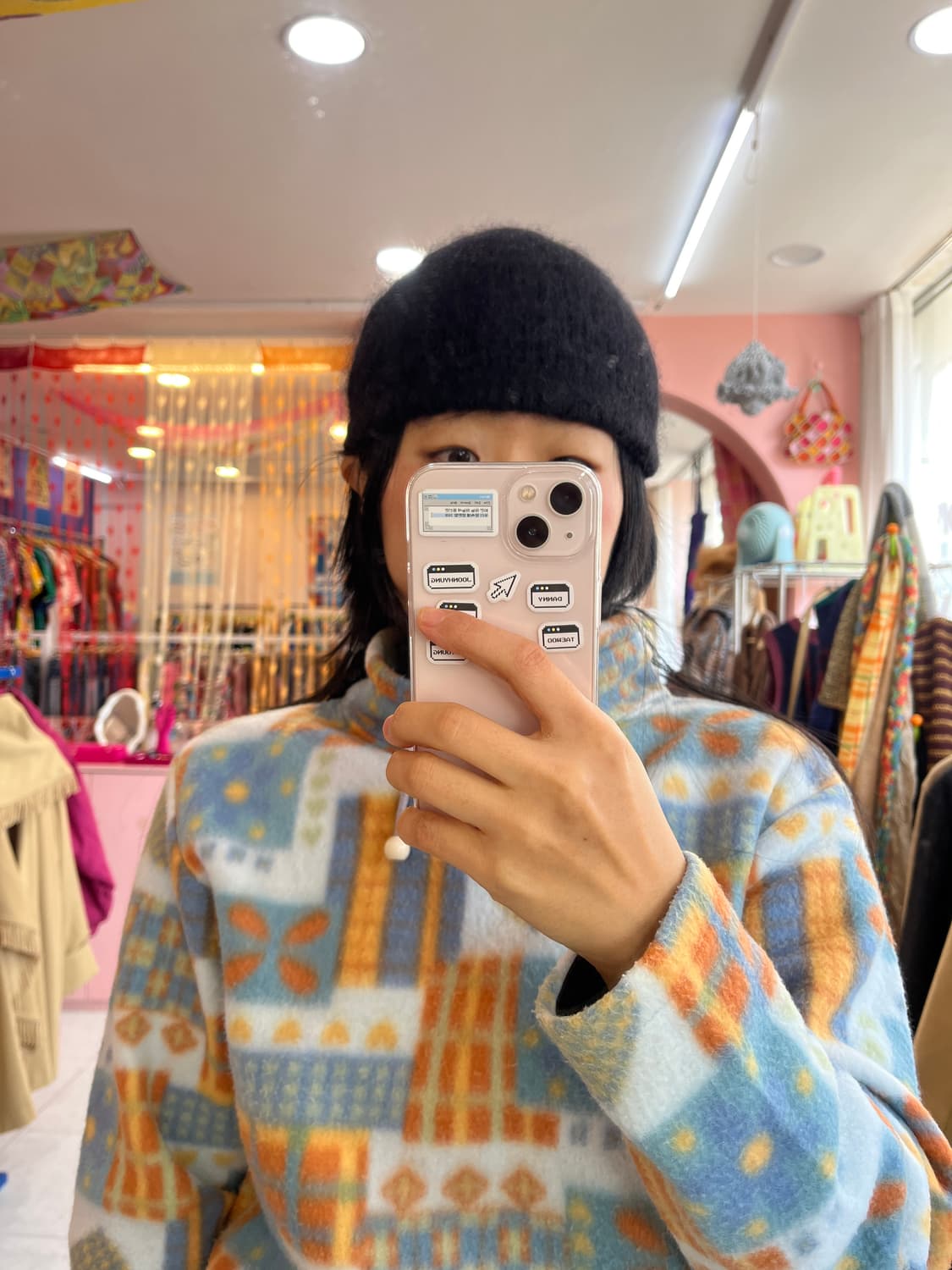 착샷 🆗 코스 블랙 비니  상품이미지6