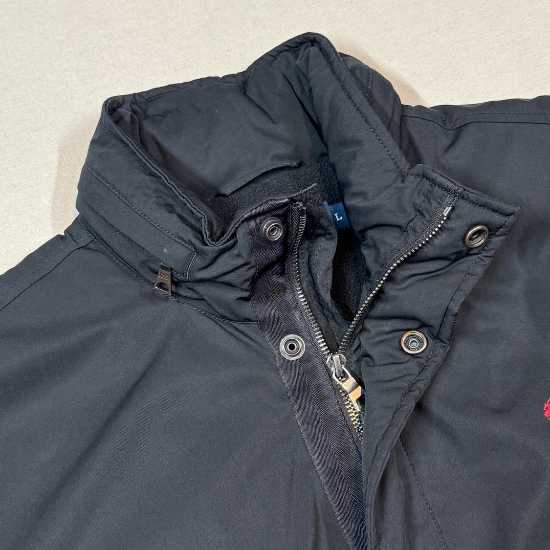 L) 폴로 랄프로렌 블랙 폴리쉘 히든후드 페리 자켓 상품이미지6