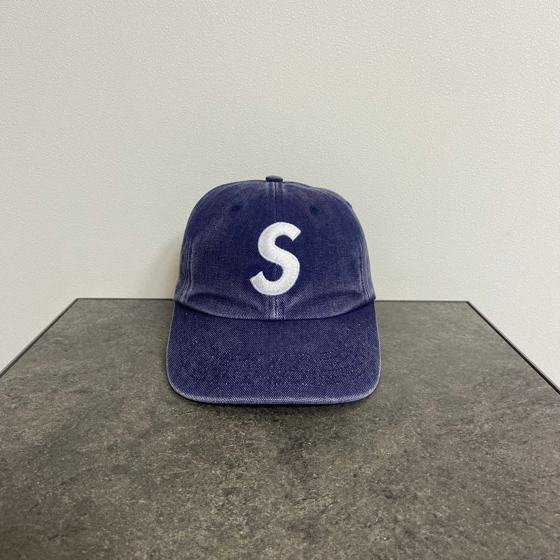 (OS) 슈프림 S로고 볼캡 모자 피그먼트 네이비 상품이미지1