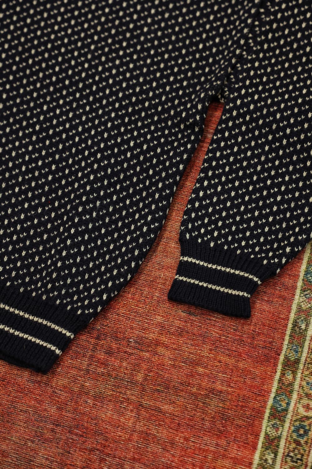 80~90s 빈티지 브리티쉬 버드아이 울 니트 판매 상품이미지4