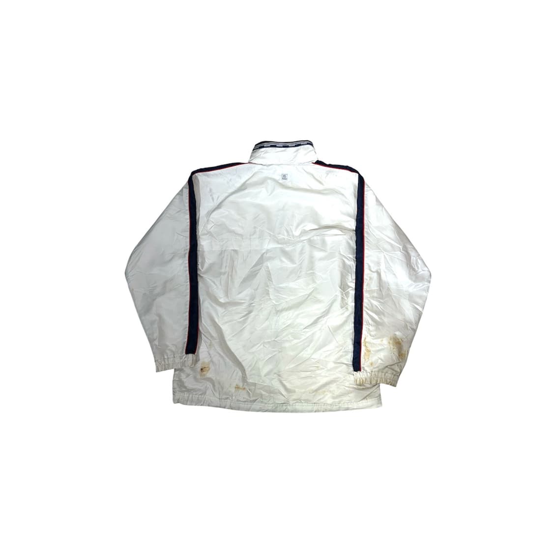 아식스 화이트 블랙 사이드 라인 바람막이 자켓 L 상품이미지6