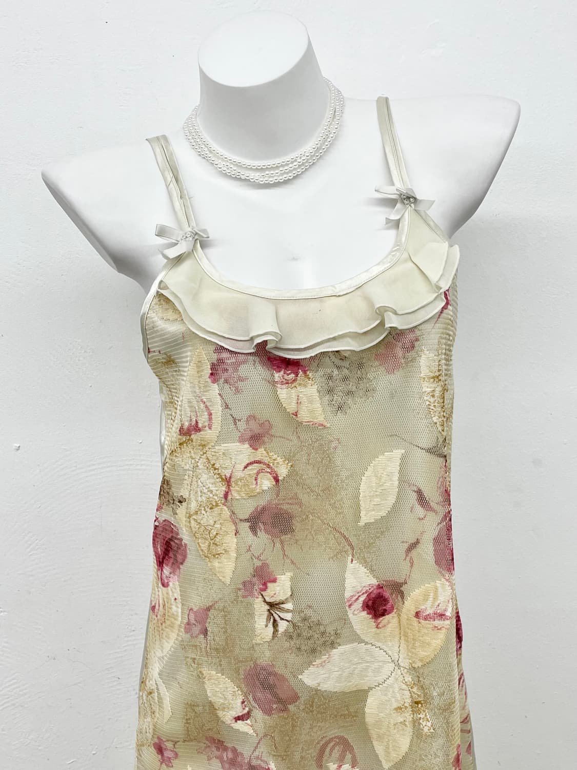 엔틱 플라워 프릴 레이스 슬립 상품이미지2