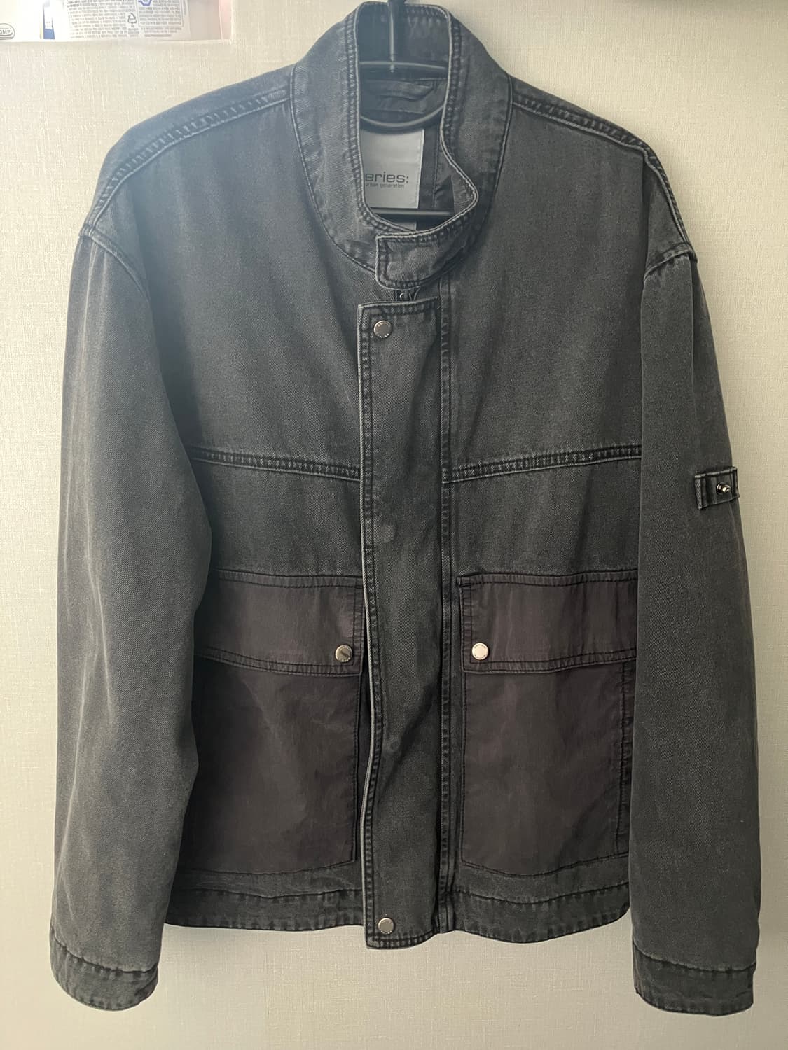 시리즈 데님 배색 포켓 점퍼(100) 상품이미지1